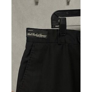 Canonico Pants Men 32X30 Black‎ Italy Super 150 Slacks Trousers Hybrid Luxury